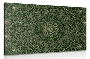 Obraz detailná ozdobná Mandala v zelenej farbe Varianta: 60x40