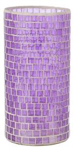 Váza fialová mozaiková alebo svietnik 3ks set COLOURS