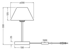 Ledvance - Stolná lampa DECOR RAFFIA 1xE27/15W/230V rafia
