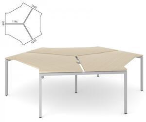 NARBUTAS - Trojmiestny pracovný stôl NOVA U Ø 281 cm