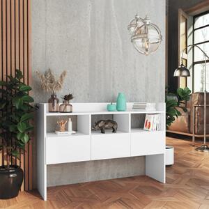 Komoda, biela 105x30x70 cm, kompozitné drevo