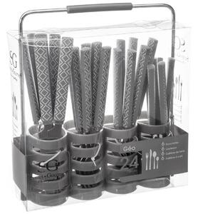 Príborový set so stojanom Diamond 24ks