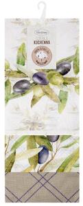KUCHYNSKÁ UTIERKA OLIVE SADA 3 KS 50X75 CM VZOROVANÉ