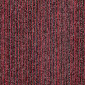 Kobercový štvorec Sonar Lines 4120 červený - 50x50 cm