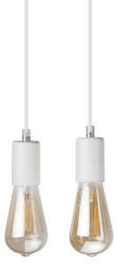 Luster na lanku CORTINA 4xE27/15W/230V biela/dub