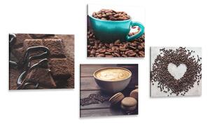Set obrazov vôňa dobrej kávy Varianta: 4x 40x40
