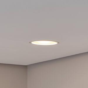 BEGA LED zapustený stropný bod Studio Line, biely/hliník, hliníkový