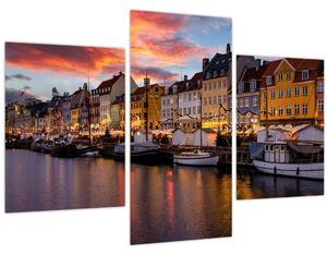 Obraz - Nyhavn, Kodaň (90x60 cm)