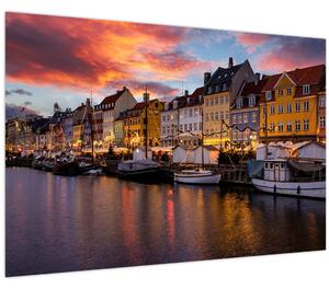 Obraz - Nyhavn, Kodaň (90x60 cm)