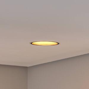 BEGA LED zapustený stropný bod Studio Line, čierna/mosadz, hliník