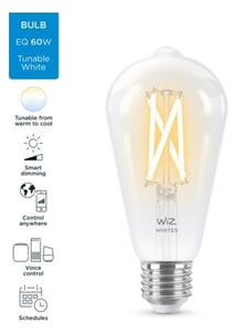LED Stmievateľná žiarovka ST64 E27/6,7W/230V 2700-6500K CRI 90 Wi-Fi - WiZ