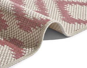 NORTHRUGS - Hanse Home koberce Kusový koberec Botany Pink 103310 – na von aj na doma - 70x200 cm