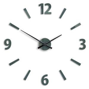 Moderné nástenné hodiny KLAUS GRAY gray (nalepovacie hodiny na stenu)