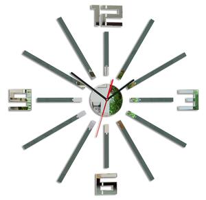 Moderné nástenné hodiny SHEEN GRAY gray (nalepovacie hodiny na stenu)