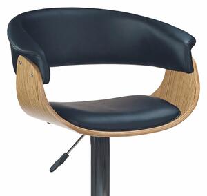 Barová stolička HERA dub/čierna