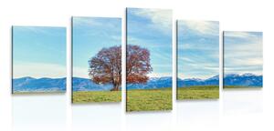 5-dielny obraz panoráma hôr