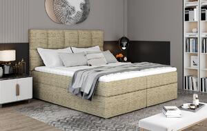 Čalúnená manželská posteľ s úložným priestorom Grosio 145 - cappuccino