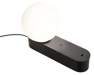 LEDS-C4 LED stolová lampa Perlina, čierna, dĺžka 22,8 cm