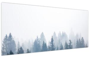 Obraz - Zahmlený les (120x50 cm)