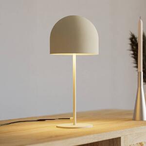 Stolná lampa Forlight Fres, béžová, oceľ, výška 46 cm
