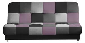 NABBI Cosa rozkladacia pohovka s úložným priestorom čierna / sivá / svetlosivá / fialová