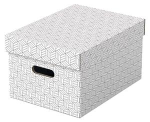 Súprava 3 bielych úložných škatúľ Esselte Home, 26,5 x 36,5 cm