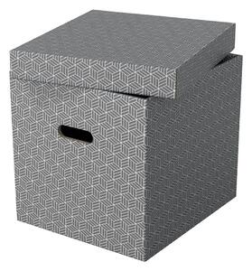 Súprava 3 sivých úložných škatúľ Esselte Home, 32 x 36,5 cm