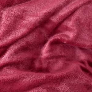 Goldea extra hebké obliečky mikroplyš - tmavo červené 140 x 200 a 70 x 90 cm