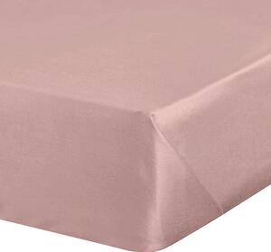 SATÉNOVÉ PRESTIERADLO DINA 180X200 CM PÚDROVO RUŽOVÉ