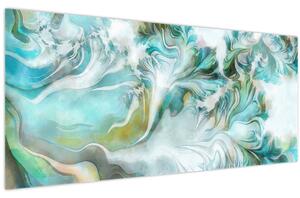 Obraz - Maľba abstraktných vzorov (120x50 cm)