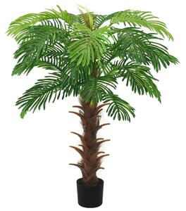 Umelá palma Cycas s kvetináčom 140 cm zelená