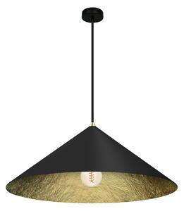 Závesné svietidlo Fuji, 1x čierne/zlaté kompozitné tienidlo, (fi 50cm), b