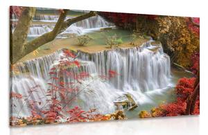 Obraz lesný vodopád Varianta: 120x80