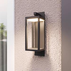 Lucande LED vonkajšie nástenné svietidlo Ferdinand, sada 3 ks, sivá, 38 cm, Hliník / sivá / zinok, Hliník, Moderný, Nástenné svietidlo