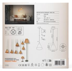 Ledvance - Luster na lanku DECOR RAFFIA 1xE27/15W/230V rafia
