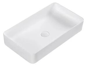 Erga Barbara, umývadlo na dosku 615x350x110 mm, biela lesklá, ERG-V03-YT-060-WH