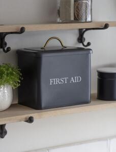 Plechový box na lieky First Aid Carbon