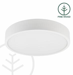 Stropné svietidlo NATURAL 5xE27/15W/230V pr. 47,5 cm borovica/biela