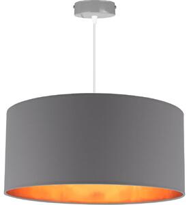 Závesné svietidlo Shade, 1x textilné tienidlo (výber zo 4 farieb), (výber z 3 farieb konštrukcie), (fi 44cm), g