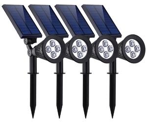 Bezdoteku LEDSolar 4 solárne vonkajšie svetlo svietidlo do zeme 4 ks, 4 LED, bezdrôtové, iPRO, 1W, studená farba