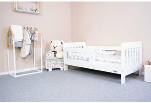 New Baby Detská posteľ so zábranou Erik biela, 140 x 70 cm