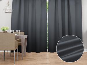 Biante Saténový záves LUX-L049 Antracitovo sivý 140x140 cm