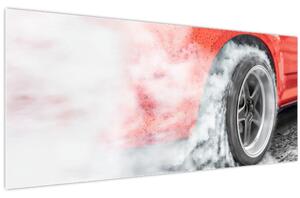 Obraz - Závodné auto (120x50 cm)