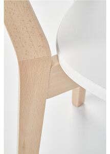 Jedálenská stolička LILLY prírodná/biela