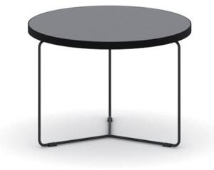 Okrúhly konferenčný stôl TENDER, výška 480 mm, priemer 500 mm, grafitová