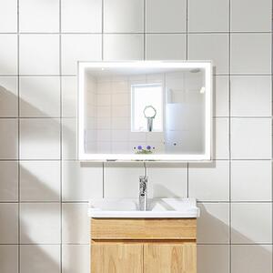 Bezdoteku Nemlžící kúpeľňové zrkadlo s LED osvetlením 80x60 cm KZ1