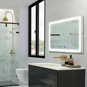 Bezdoteku Nemlžící kúpeľňové zrkadlo s LED osvetlením 80x60 cm KZ1