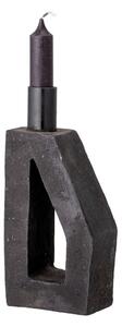 Čierny terakotový svietnik Bloomingville Kes, výška 20 cm