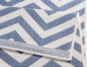 NORTHRUGS - Hanse Home koberce Kusový koberec Twin Supreme 103435 Palma blue creme – na von aj na doma - 80x250 cm