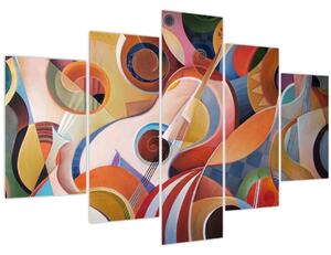Obraz - Hudobný abstrakt (150x105 cm)
